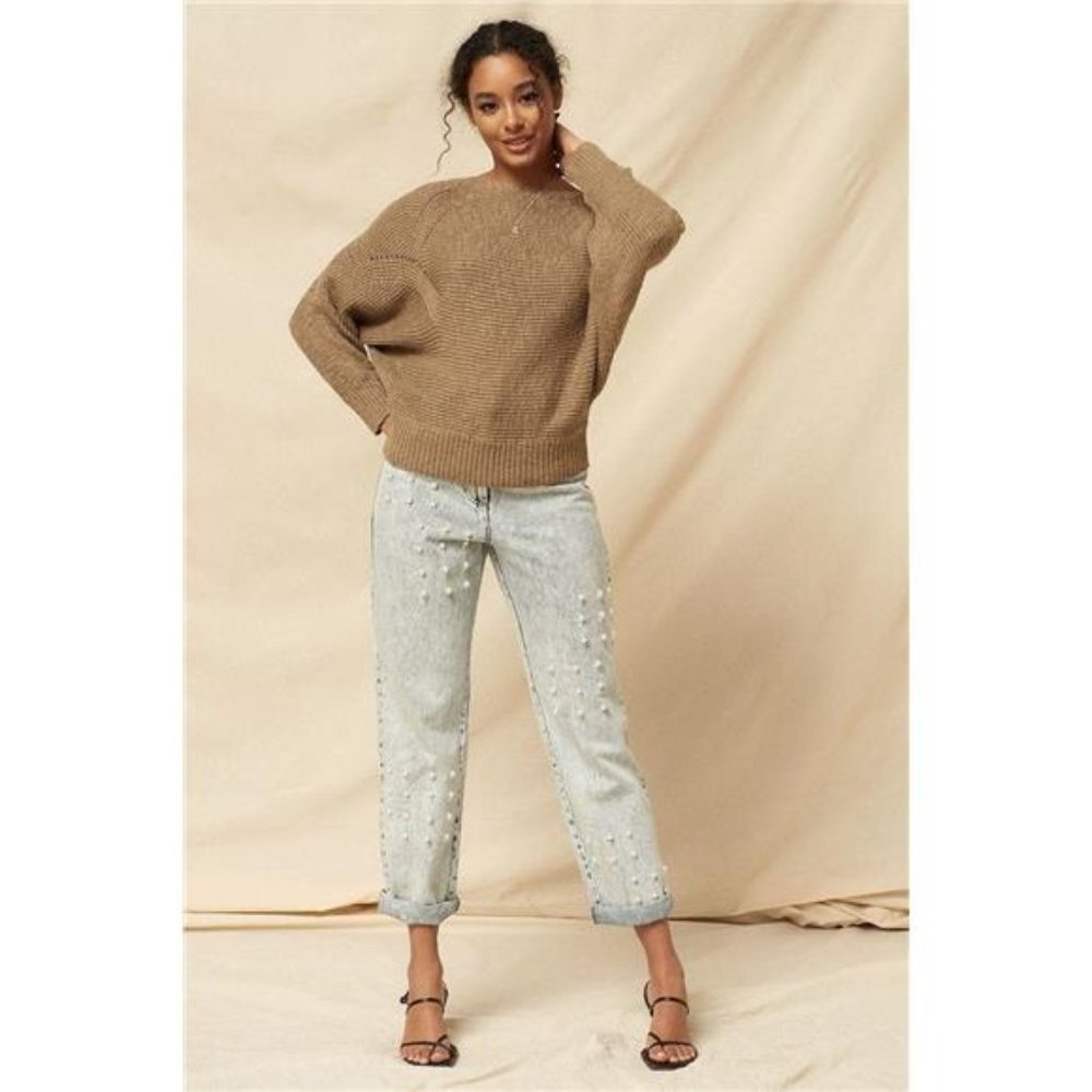 NWT! Ribbed Knit Sweater - Picture 2 of 6